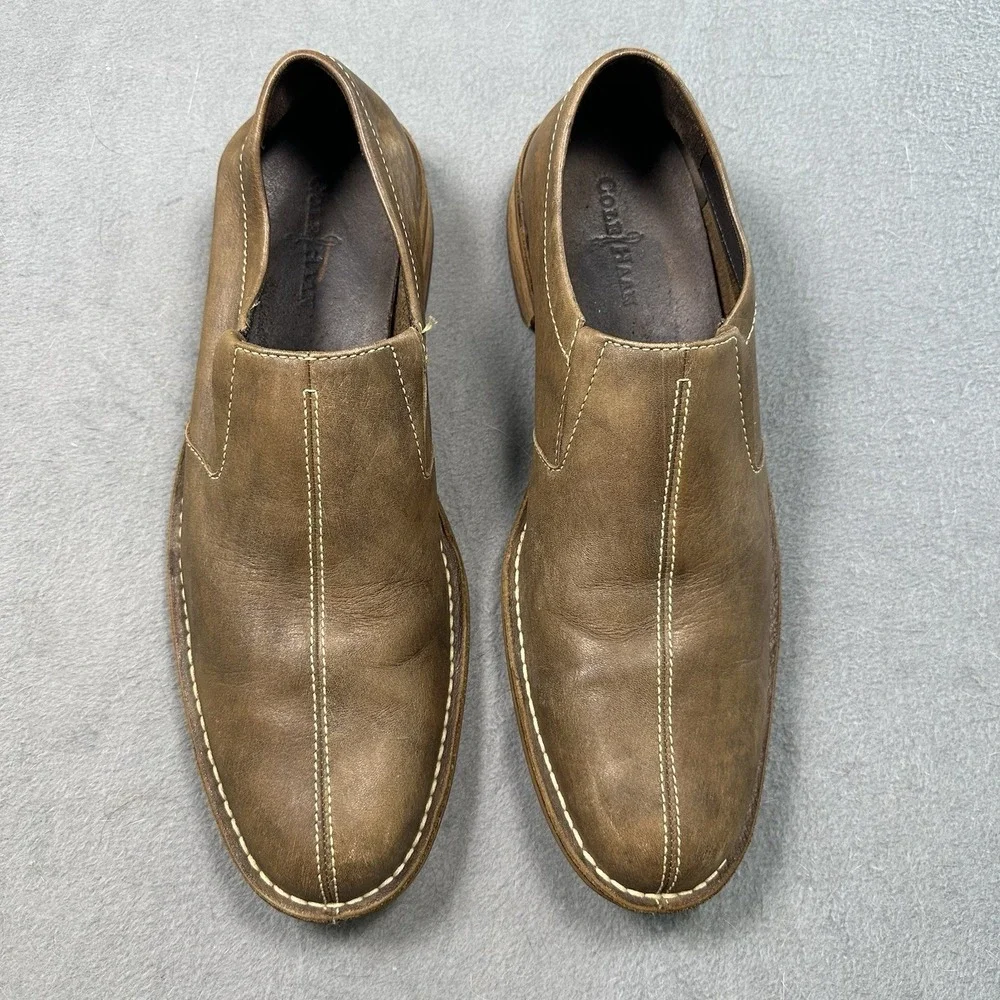 Cole Haan Dryden Men's Brown Leather Slip On Loafers Shoes Size 13M Casual Dress